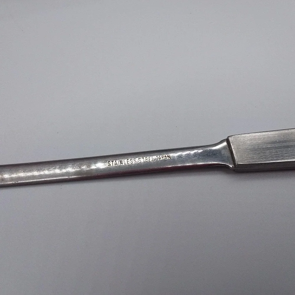 Vintage Stainless Steel Letter Opener American Cut Crystal Corp NY. 10.25